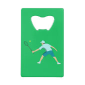 Tennis Kredietkaart Flessenopener (Achterkant)