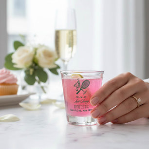 Tennis Laatste Swing Voor de Ring Bachelorette Shot Glas