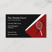 Tennis Leçons Rendez-vous Carte de visite Modèle (Devant)