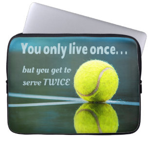 Tennis leeft één keer, twee keer zeven, Tennis Bal Laptop Sleeve