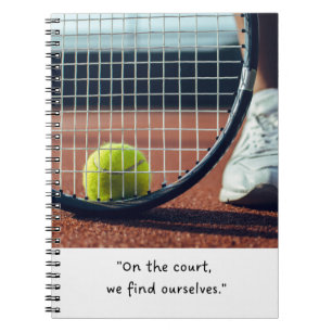 Tennis-leven is beter op de tennisbal notitieboek