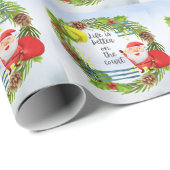 Tennis Leven is beter op het veld Kerstmis Cadeaupapier (Rol Hoek)