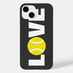 Tennis liefde iPhone 14 hoesje cover met balldesig