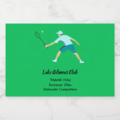 Tennis Likeurfles Etiket (Enkel label)