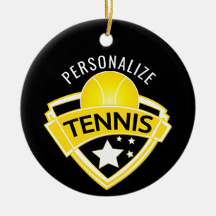 Tennis 🎾 Logo Design Keramisch Ornament