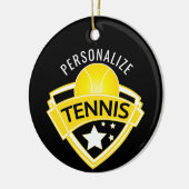 Tennis 🎾 Logo Design Keramisch Ornament (Links)