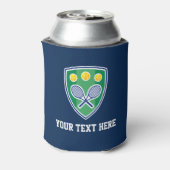 Tennis logo koelboxxen met aangepaste tekst blikjeskoeler