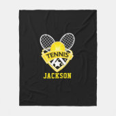 Tennis-Logo met DIY-naam Fleece Deken (Voorkant)