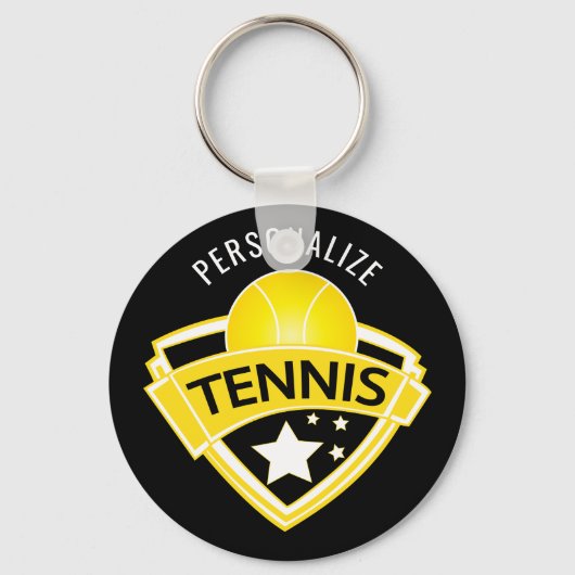 Tennis-Logo-ontwerp Sleutelhanger (Voorkant)