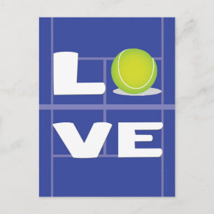 Tennis LOVE Briefkaart