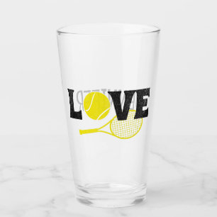 Tennis Love Glas