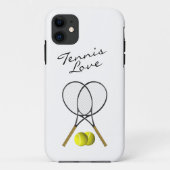 Tennis Love IPhone 5 Coque (Dos)