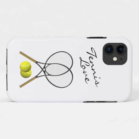 Tennis Love IPhone 5 Coque (Dos (Horizontal))