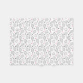 Tennis Love Pattern Fleece Deken (Voorkant (Horizontaal))