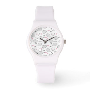 Tennis Love Pattern Horloge