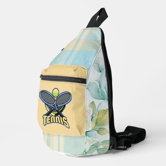 "Tennis Love" Print gesneden naaizak Sling Bag (Rechterhoek)