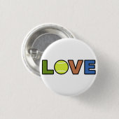 Tennis Love Round Button (Voorkant /achterkant)