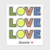 Tennis Love Stickers (Feuille)