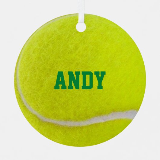 Tennis Lover - Gepersonaliseerd Ornament (Voorkant)
