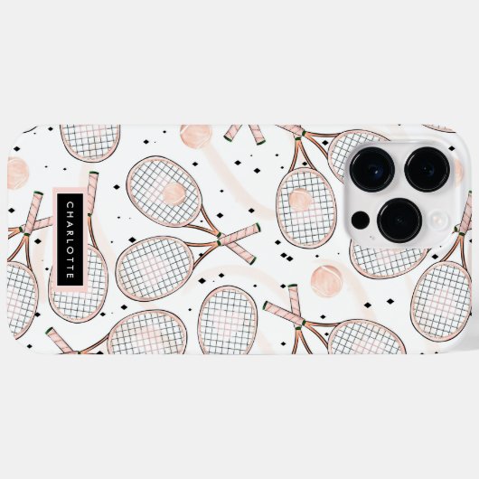 Tennis Lover Racket Case-Mate iPhone Case (Achterkant (horizontaal))