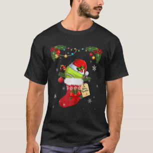 Tennis Lover Socks Santa Hat-Mannen met Kerstmis P T-shirt
