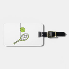 Tennis Lover | tennisgeschenk Bagagelabel