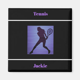 Tennis Magnet avec son nom!
