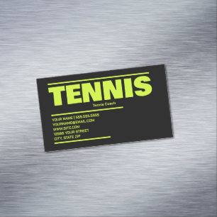 Tennis Magnetisch Visitekaartje