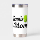 Tennis mama geïsoleerde drinkbeker (Achterkant)