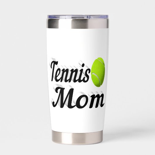 Tennis mama geïsoleerde drinkbeker (Voorkant)