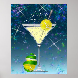 Tennis Martini, tennis Poster