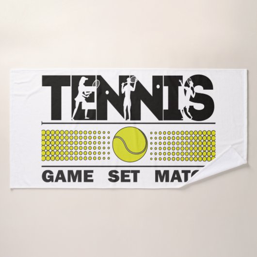 Tennis - Match Jeu (Serviette de bain)