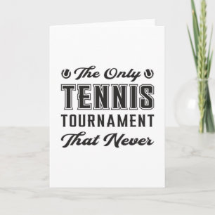 Tennis Match Racket Player Court Funny Gift Idee Kaart