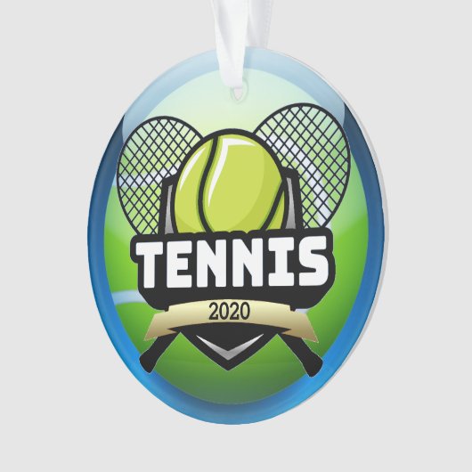 Tennis Medal Ornament (voorkant)