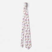 Tennis met aardbeien en room stropdas (Achterkant)