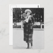  Tennis-Mode 1920 Briefkaart (Voorkant / Achterkant)