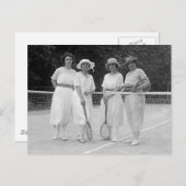Tennis-Mode 1920 Briefkaart (Voorkant / Achterkant)