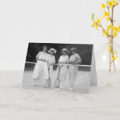 Tennis-Mode 1920 Kaart (Gele Bloem)