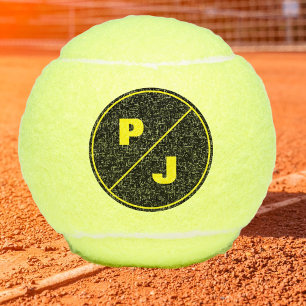 Tennis Modern Big Bold Monogrammed Tennisballen