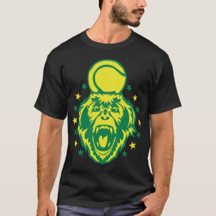 tennis monkey logo sport club bal t-shirt