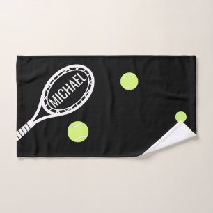 Tennis Monogram in Racket Persoonlijke Sport Handdoek