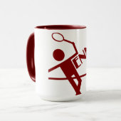 Tennis mug - choisir style & personnaliser (Devant gauche)