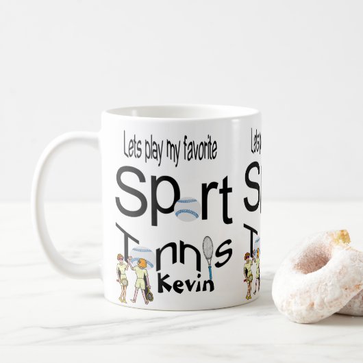 Tennis Mugs Sports (Avec donut)