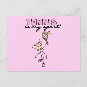 Tennis My Sport Tshirts and Gifts Briefkaart