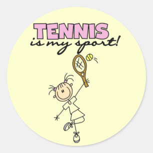 Tennis My Sport Tshirts and Gifts Ronde Sticker