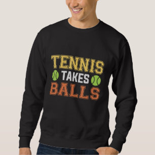 Tennis neemt ballen voor een tennisser of coach trui