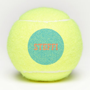 Tennis Net Sports Love Game Custom Name Kinder Tennisballen