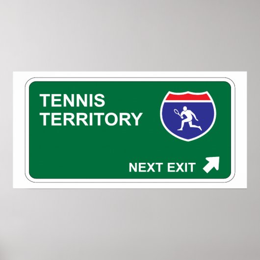 Tennis Next Exit Poster (Voorkant)