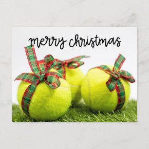 Tennis Noël avec Tennis balle et cadeaux Carte