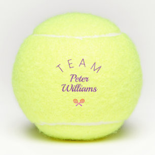 Tennis Nom de l'entraîneur personnalisé élégantes balles 